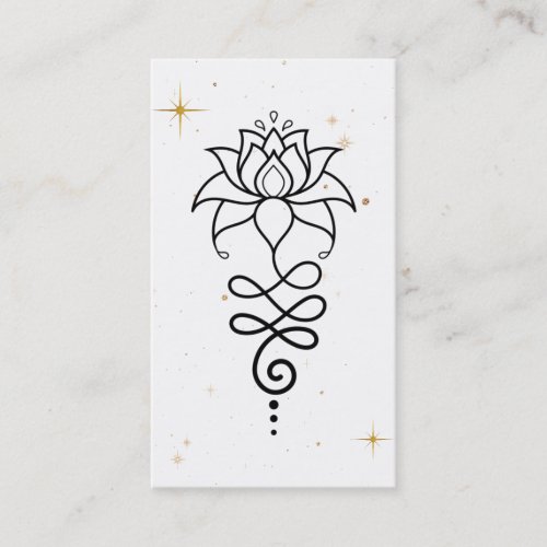*~* Cosmic Lotus +  Nirvana - Sacred Geometry Business Card
