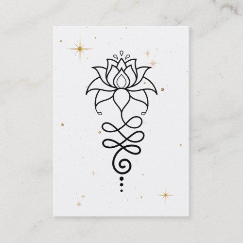  Cosmic Lotus Nirvana  Sacred Geometry Business Card