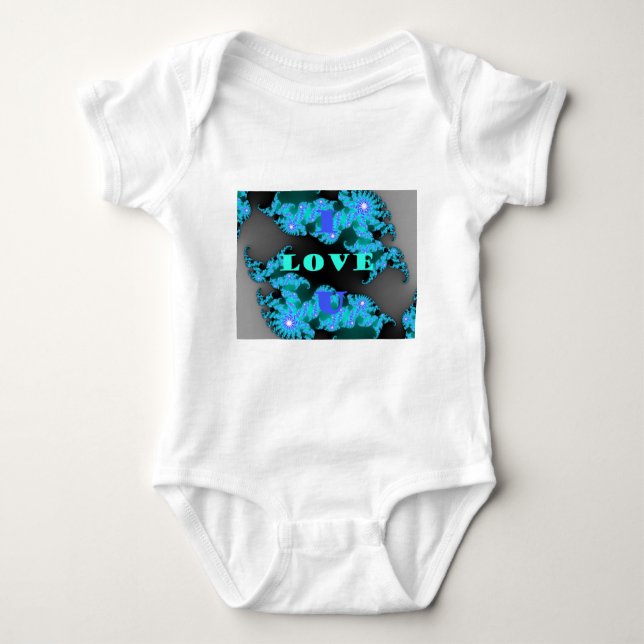 Cosmic Love Elements Art Print Baby Bodysuit (Front)