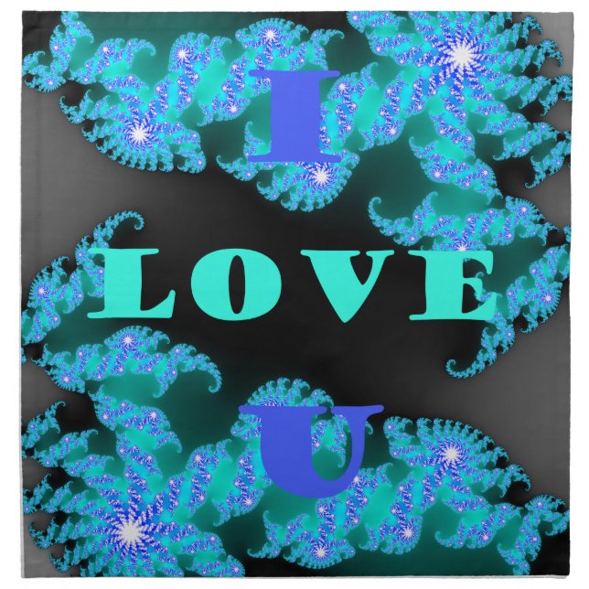 Cosmic Love Elements Art Print Cloth Napkin (Front)