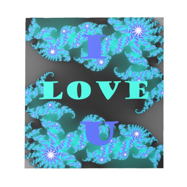 Cosmic Love Elements Art Print Notepad (Front)