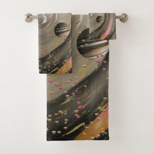 Cosmic Love Galaxy Bath Towel Set