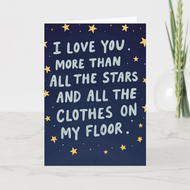 Cosmic Love Note Mothers Day Card (Front)