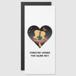 Cosmic Love Story Heart with Lovers and Fox Art