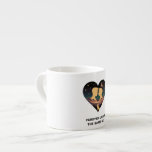 Cosmic Love Story Heart with Lovers and Fox Art Espresso Cup