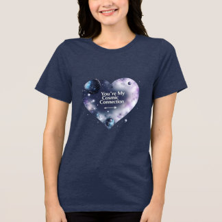 Cosmic Love Women’s Tri-Blend – Galaxy Themed  Shirt