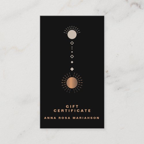 *~* Cosmic Lunar Universe Gift Certificate Card