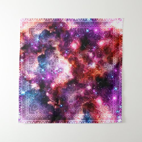 Cosmic mandala 12 tapestry