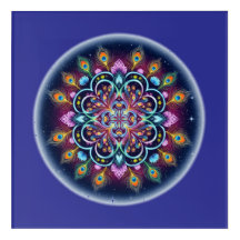 Cosmic Mandala Acrylic Wall Art
