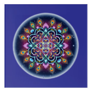 Cosmic Mandala Acrylic Wall Art