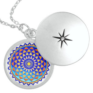 Cosmic Mandala Locket Necklace