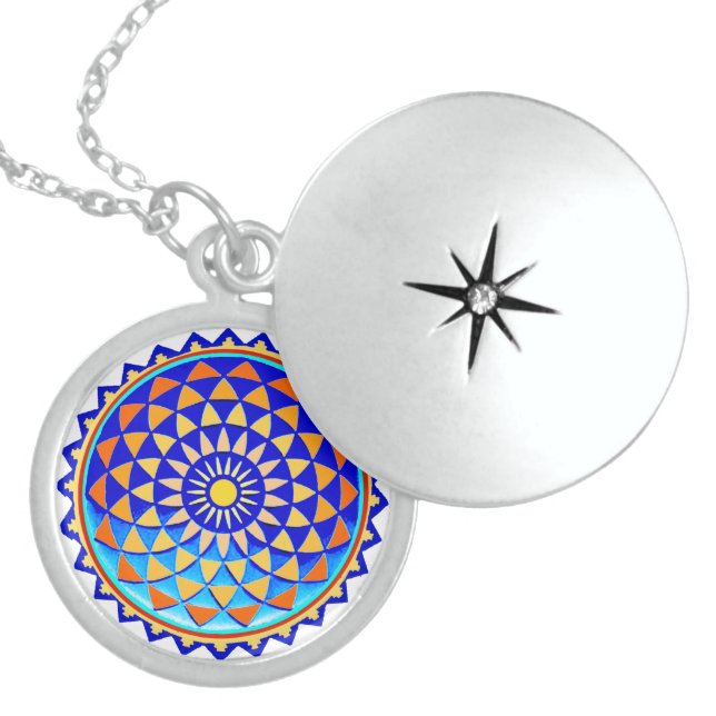 Cosmic Mandala Locket Necklace (Front)