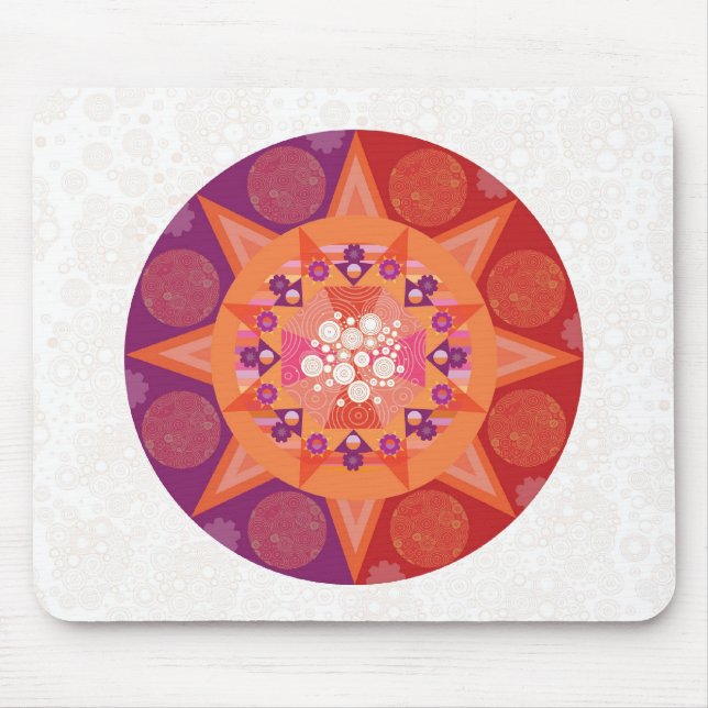 Cosmic mandala mouse pad (Front)