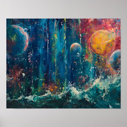 Cosmic Marina The Celestial Seas Symphony Poster