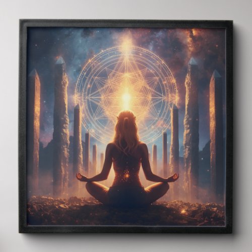 Cosmic Meditation Crystal Gateway Peel And Stick Photo Tile