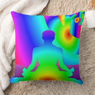 Cosmic Meditation Throw Pillow