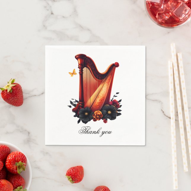 Cosmic melody, the magic of the harp napkins (Insitu)