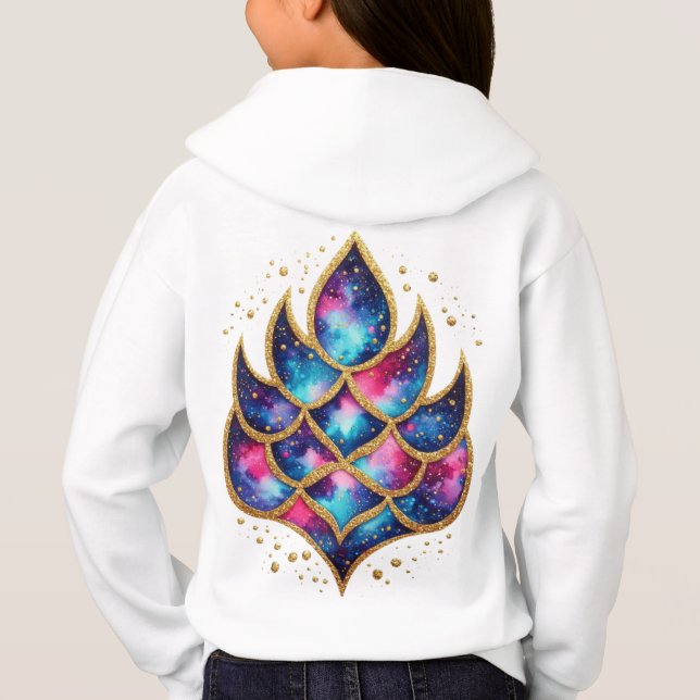 Cosmic Mermaid Tail Hoodie (Back)