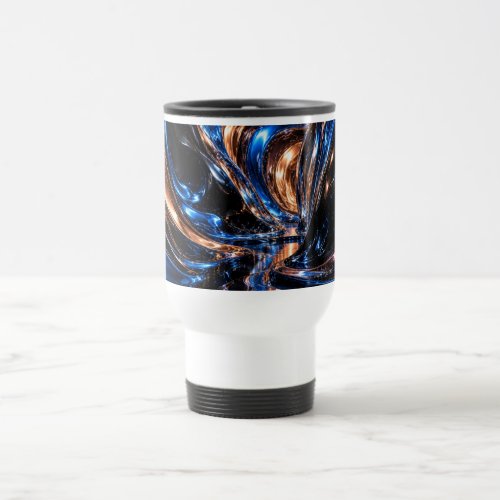 Cosmic Metal Vortex 3D Mugs