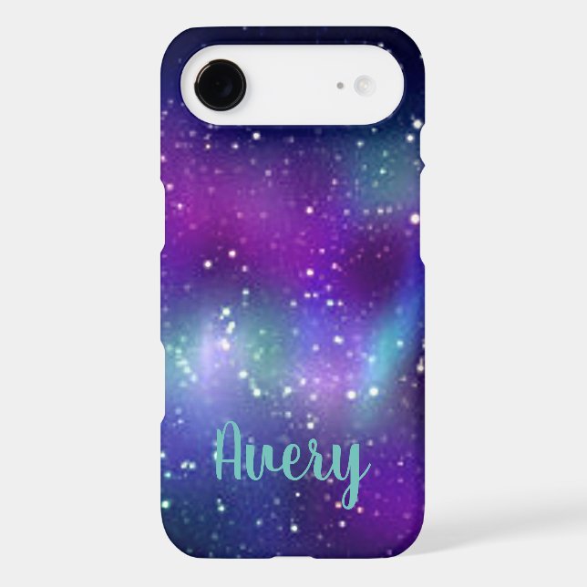 Cosmic Milky Way Galaxy iPhone / iPad case w/ Name (Back)