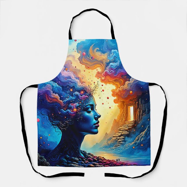 Cosmic Mindscape Art Apron (Front)