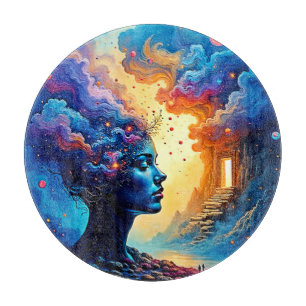 Cosmic Mindscape Art Cutting Board
