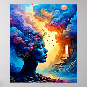 Cosmic Mindscape Art Poster