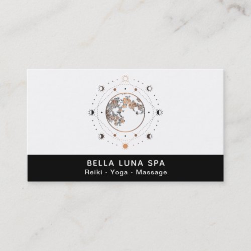  Cosmic Moon Phases Universe Lunar Shaman Stars Business Card