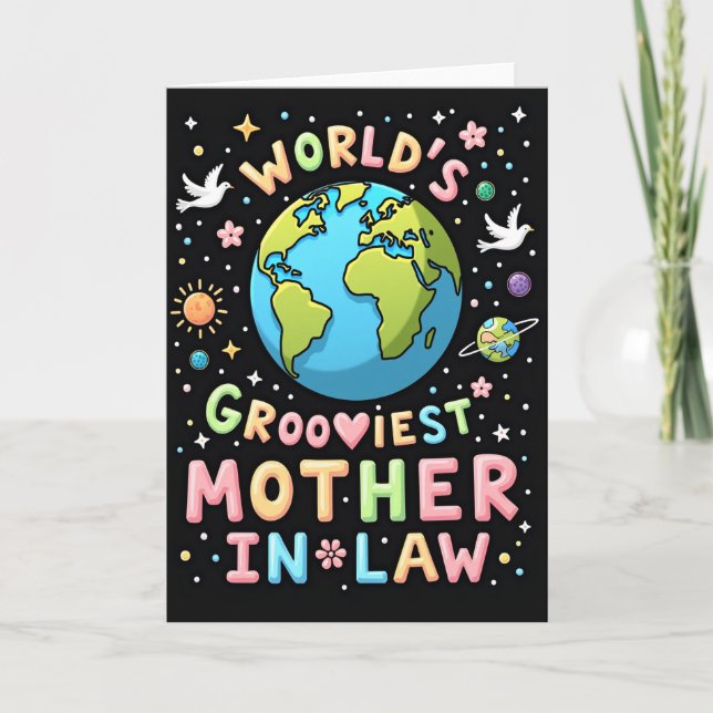 Cosmic Mothers Day Doves Card (Front)