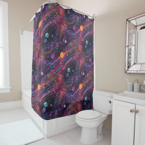 Cosmic Motion Shower Curtain