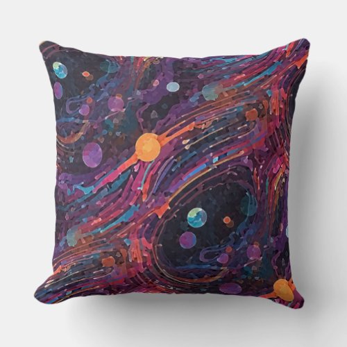 Cosmic Motion Throw Pillow