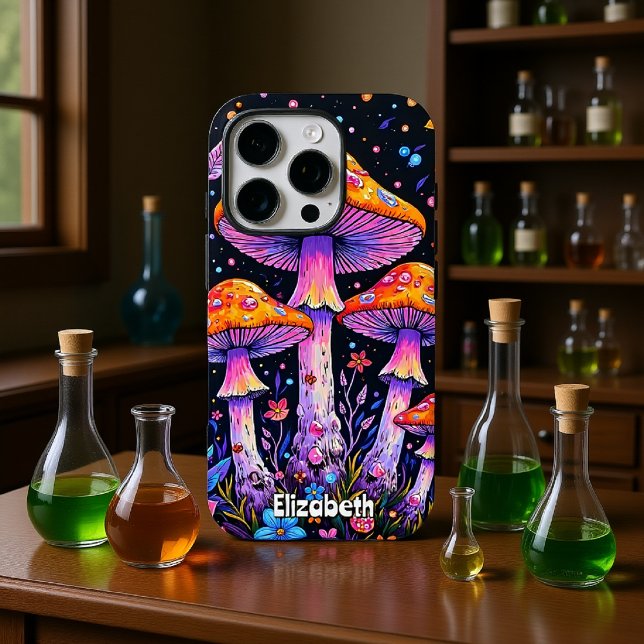 Cosmic Mushroom Meadow Case-Mate iPhone Case (Creator Uploaded)