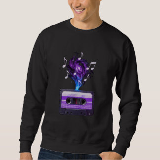 Cosmic Music Cassette – Retro Galaxy Mixtape Vapor Sweatshirt