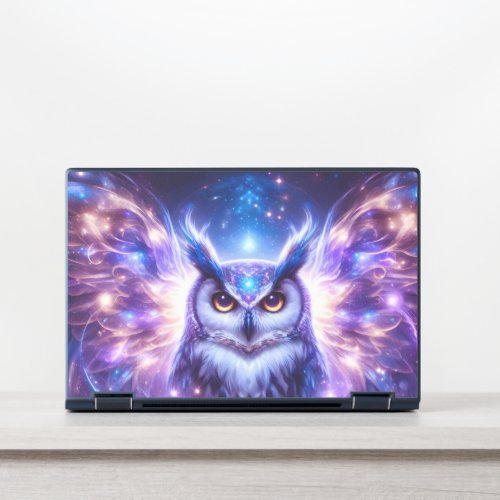 Cosmic Mystical Wisdom Celestial Spiritual Owl  HP Laptop Skin
