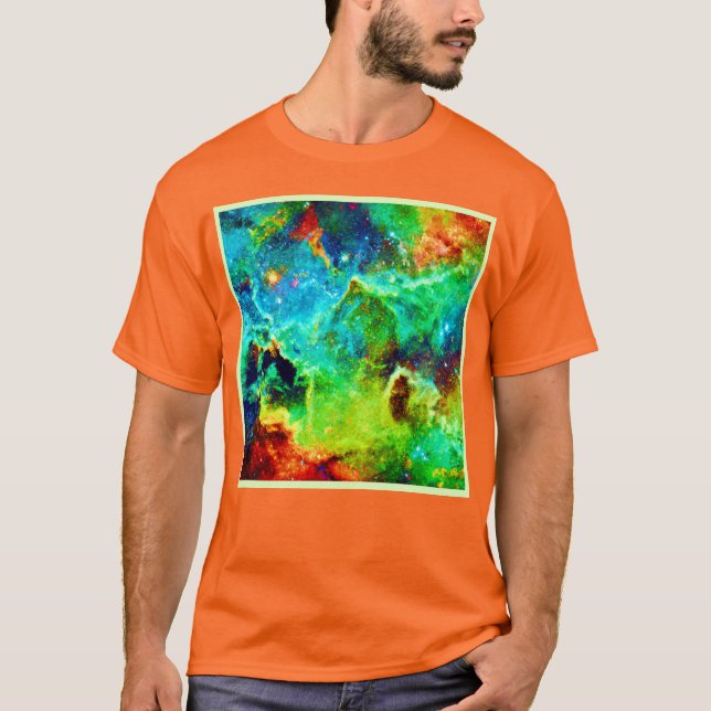 Cosmic Nebula Cloud Art T-Shirt (Front)