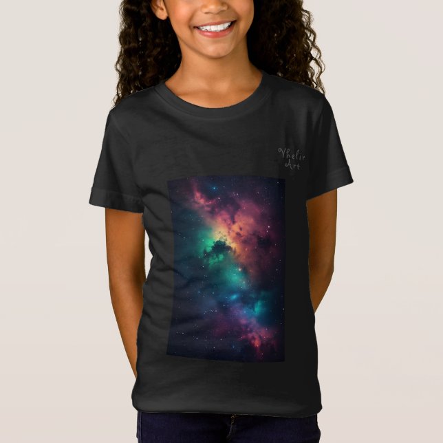 Cosmic Nebula Gaming Design T-Shirt (Front)