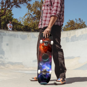 Cosmic Nebula Skateboard Deck