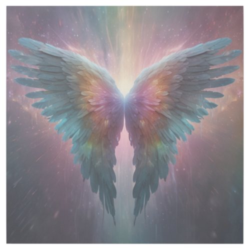 *~*Cosmic Neon Glowing Angel Wings AP78 Gallery Wrap