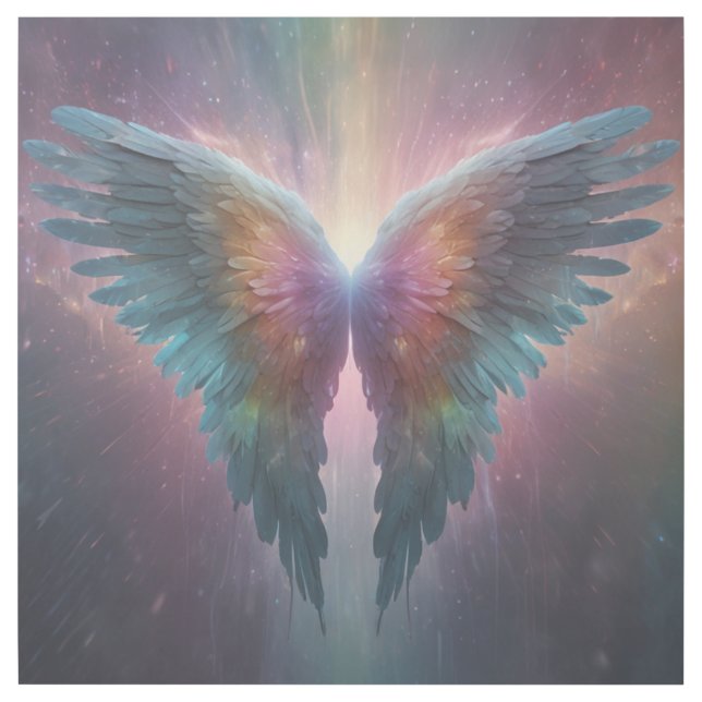 *~*Cosmic Neon Glowing Angel Wings AP78 Gallery Wrap (Front)