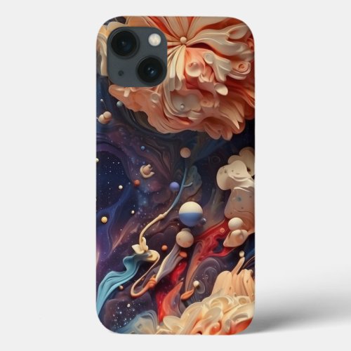 Cosmic Odyssey Ethereal Nebula Galaxy iPhone 13 Case