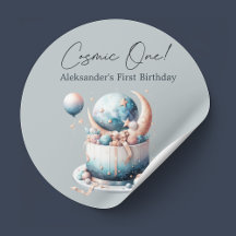 Cosmic One! Celestial 1st Boy Birthday 