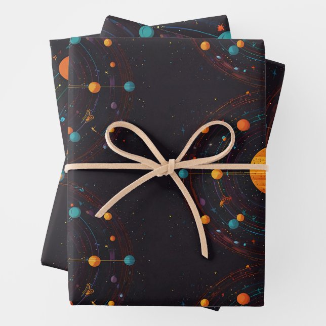 Cosmic Orbit Wrapping Paper Sheets (In situ)