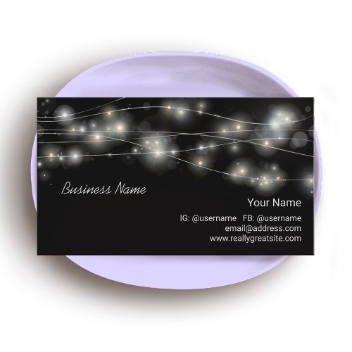 Cosmic Orbs Mystical Business Card