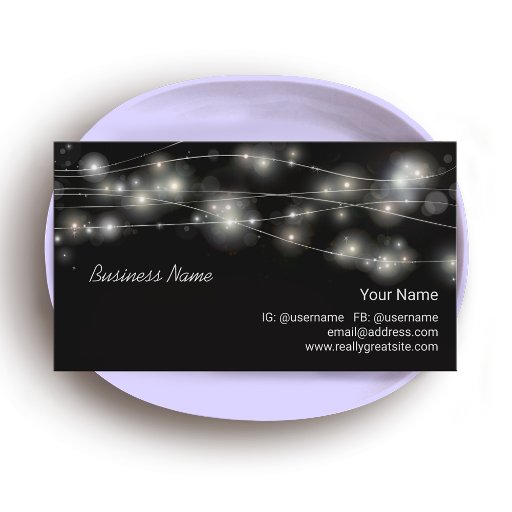 Customizable Cosmic Orbs Mystical Business Card