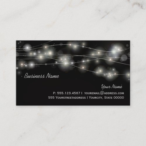 Cosmic Orbs and Stars Business Card
