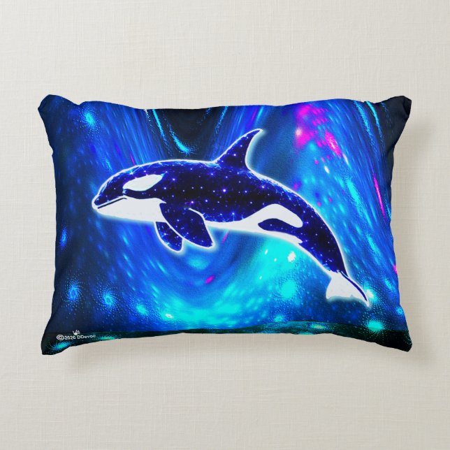 Cosmic Orca Accent Pillow (Front)
