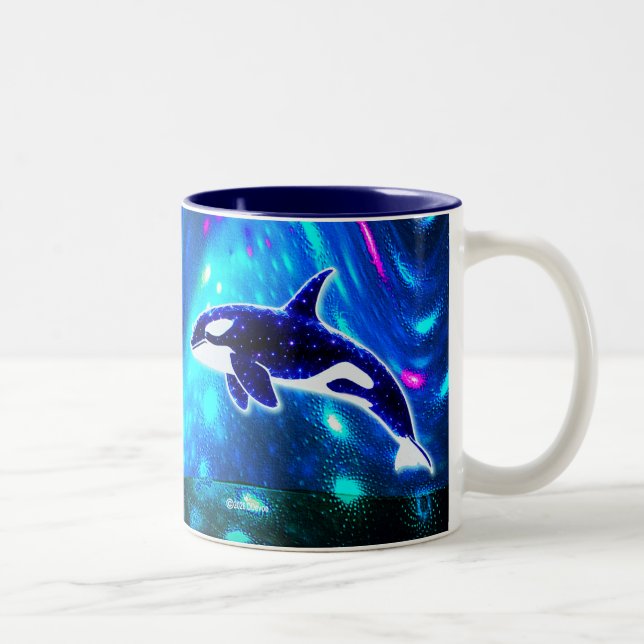 Cosmic Orca Two-Tone Coffee Mug (Right)