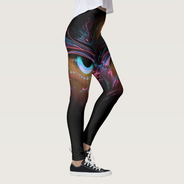 Cosmic Owl Leggins Leggings (Right)