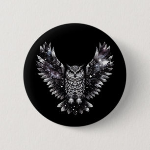 Cosmic Owl Majesty Button