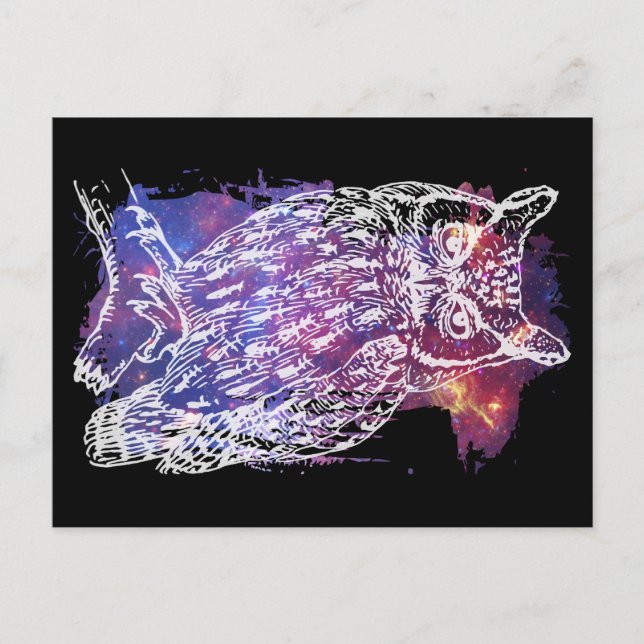 Cosmic Owl Postcard (Front)